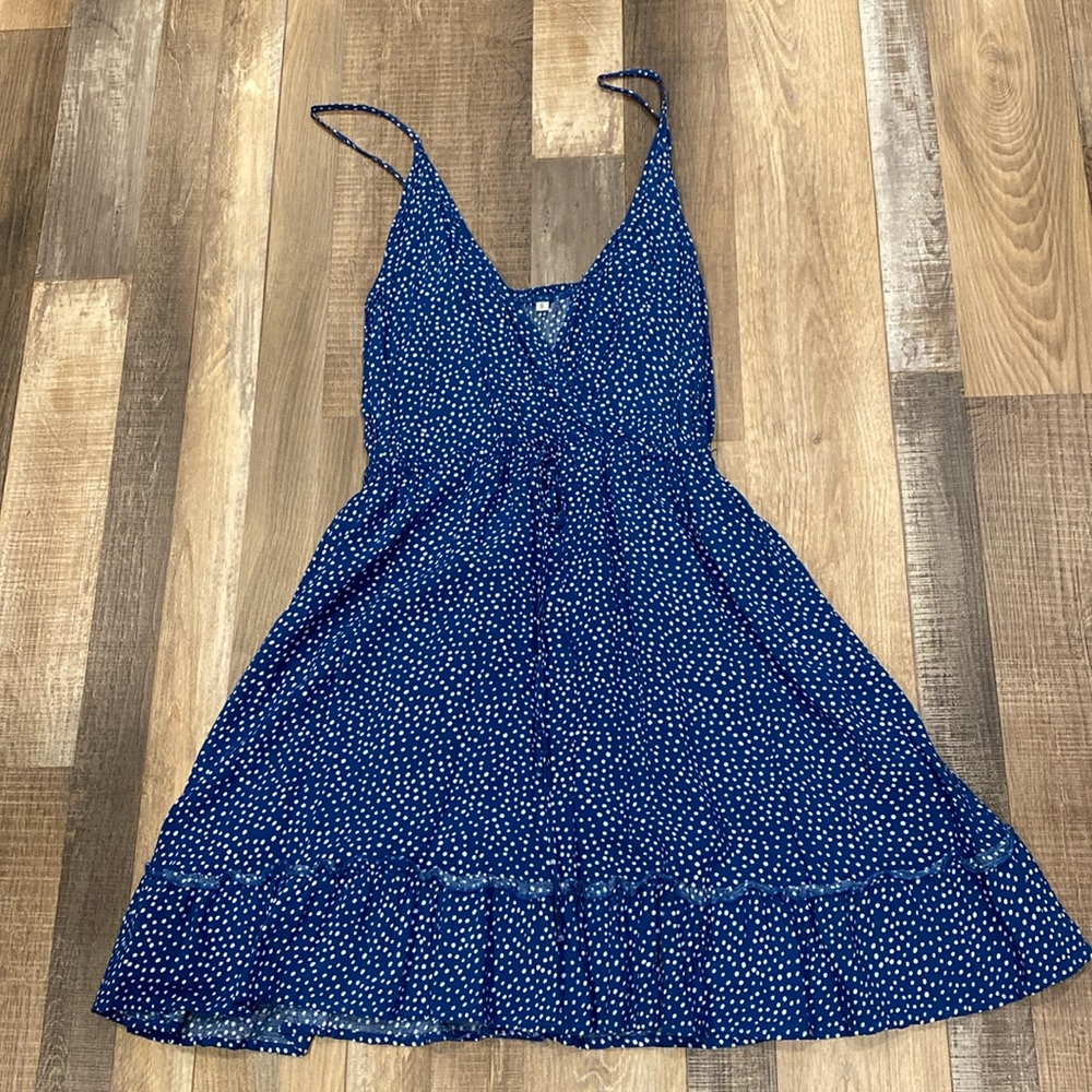 Blue & white dress